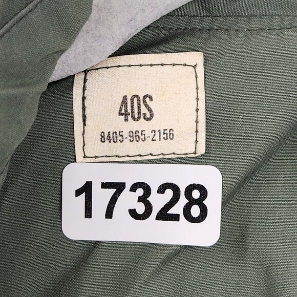 Vintage US Army Raincoat Mens 40S Green Quarpel Trench Coat Belted USGI 70s - Picture 12 of 16